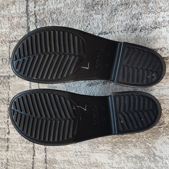 Crocs, Ladies LiteRide Mules, Black, Sz 10 - Picture 5 of 6